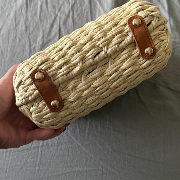 Raffia clutch bag - Picture 3 of 5